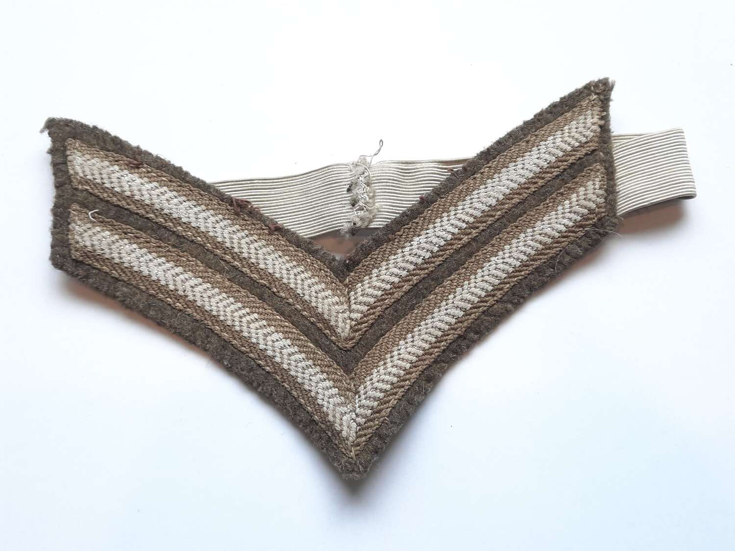 WW2 British Army Corporal Rank on Elastic