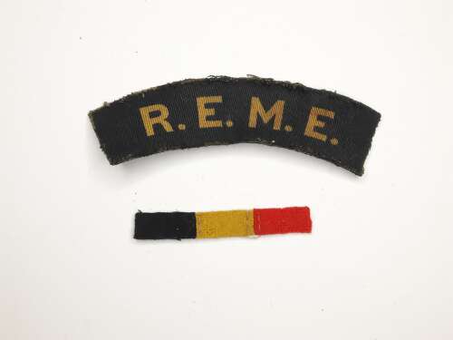 WW2 REME Printed Title and Service Strip