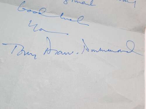 Maj General Anthony Dean-Drummond Autograph