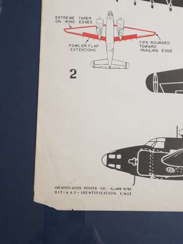 WW2 Lockheed Hudson (A-29A) Recogntion Poster