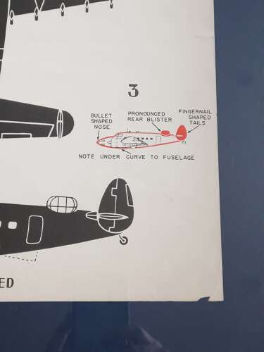 WW2 Lockheed Hudson (A-29A) Recogntion Poster