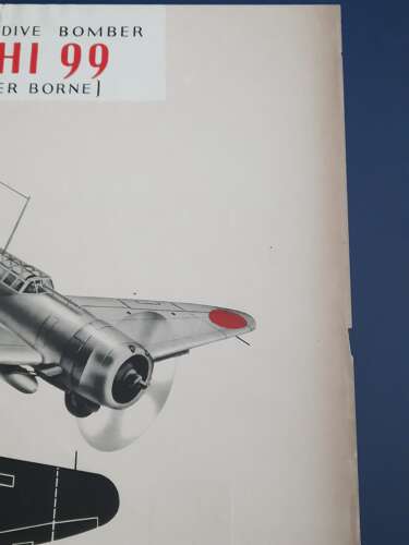 WW2 Aichi 99 Dive Bomber Recognition Poster