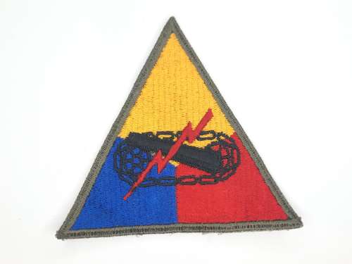 WW2 US Armored Division Patch Un-numbered