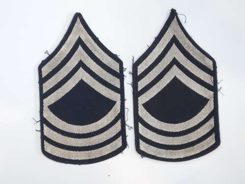 WW2 US Army Master Sergeant Rank Stripes Pair
