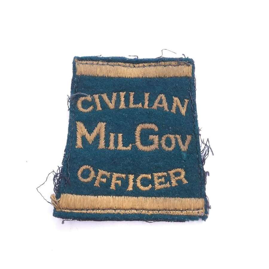 Post-WW2 Civilian Miltary Government Officer Slip on Title