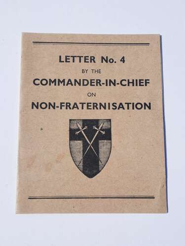 21st Army Group Non-Fraternisation Letter No. 4