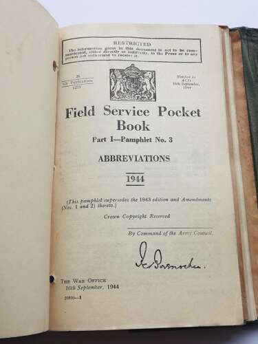 Royal Engineers Pocket Book 1944