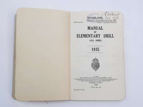 Manual of Elementary Drill 1935