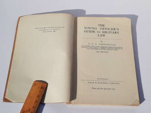 The Young Officer's Guide to Military Law